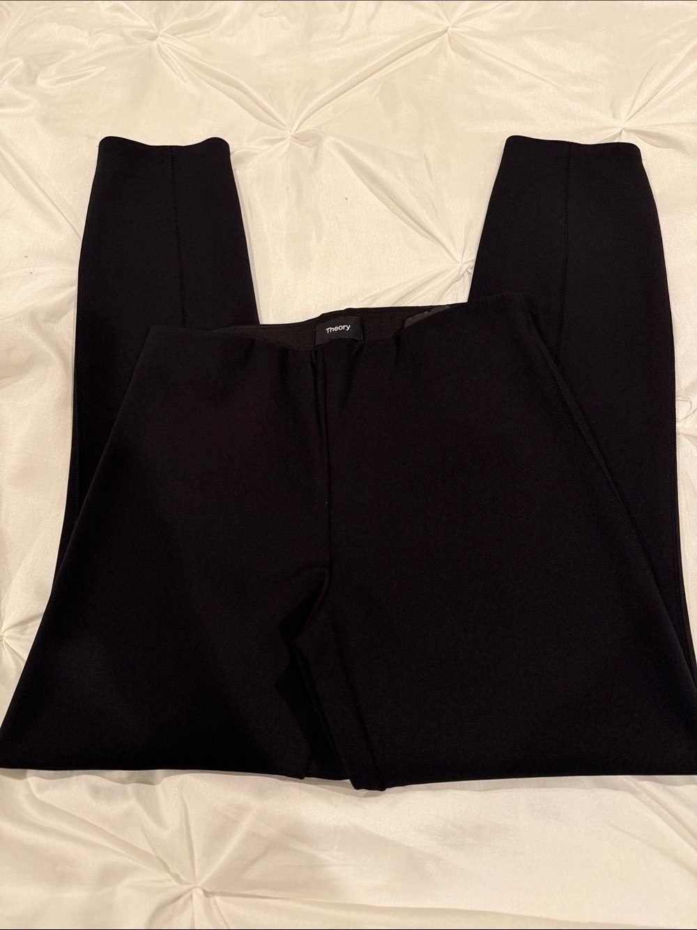 Theory Black Women's Ponte Leggings Size P - Picture 3 of 12